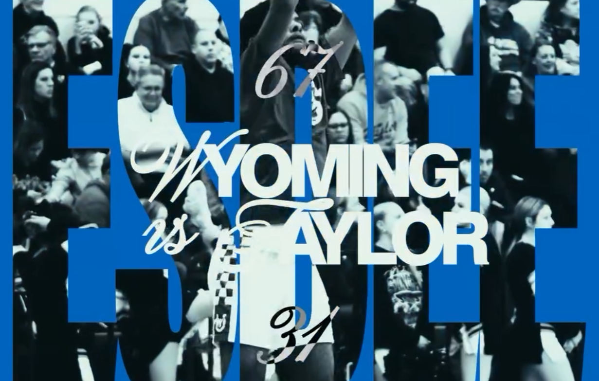 WYOMING VS TAYLOR — motion design poster